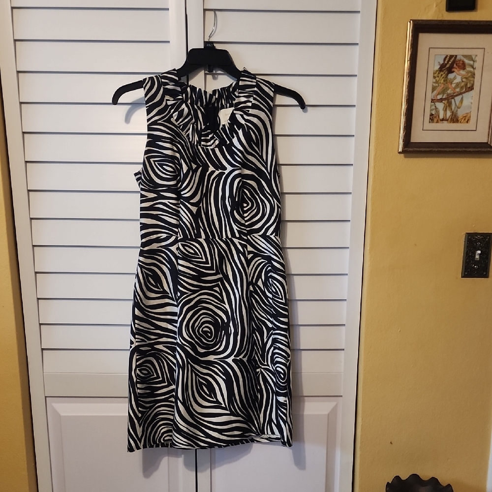 Kate Spade New Black and White Patterned Dress